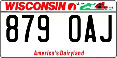 WI license plate 879OAJ