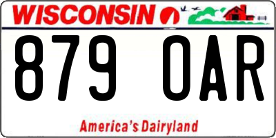 WI license plate 879OAR