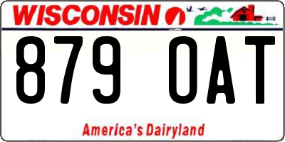 WI license plate 879OAT