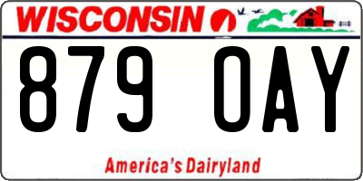 WI license plate 879OAY