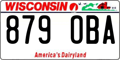 WI license plate 879OBA