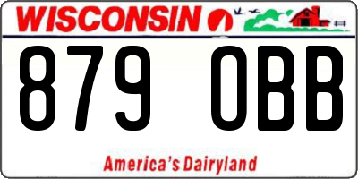 WI license plate 879OBB