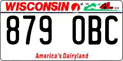 WI license plate 879OBC