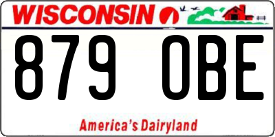 WI license plate 879OBE