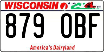 WI license plate 879OBF