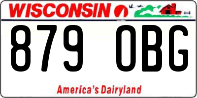 WI license plate 879OBG
