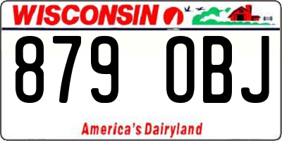 WI license plate 879OBJ