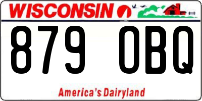 WI license plate 879OBQ