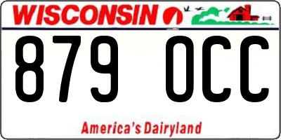 WI license plate 879OCC