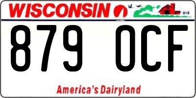 WI license plate 879OCF