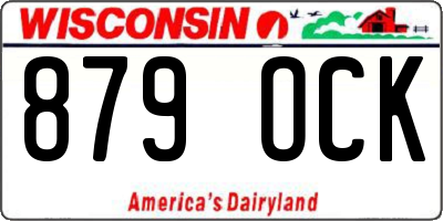 WI license plate 879OCK