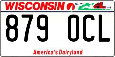 WI license plate 879OCL