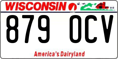 WI license plate 879OCV