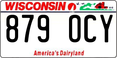 WI license plate 879OCY