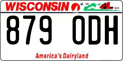 WI license plate 879ODH