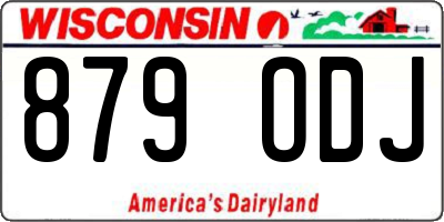 WI license plate 879ODJ