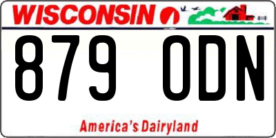 WI license plate 879ODN