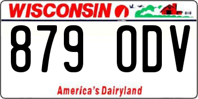 WI license plate 879ODV