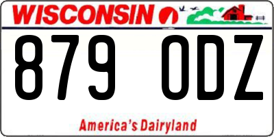 WI license plate 879ODZ