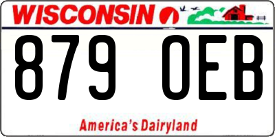 WI license plate 879OEB