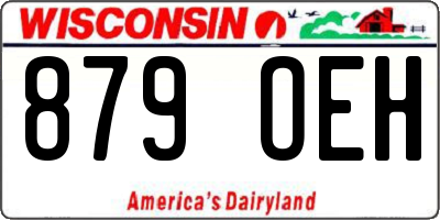 WI license plate 879OEH