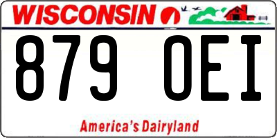 WI license plate 879OEI