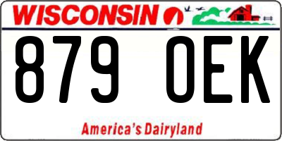 WI license plate 879OEK