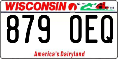 WI license plate 879OEQ