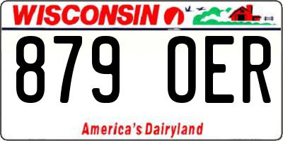 WI license plate 879OER