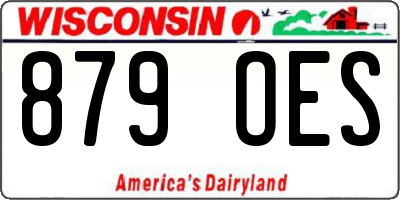 WI license plate 879OES