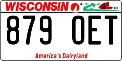 WI license plate 879OET