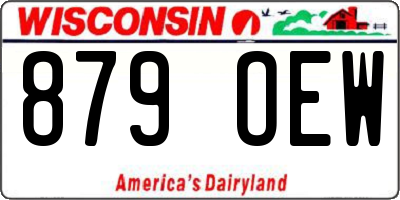 WI license plate 879OEW