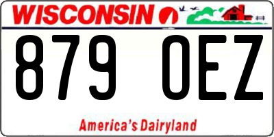 WI license plate 879OEZ