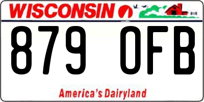WI license plate 879OFB