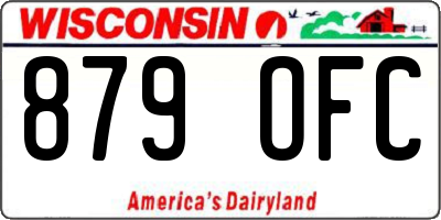 WI license plate 879OFC
