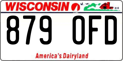 WI license plate 879OFD