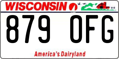 WI license plate 879OFG
