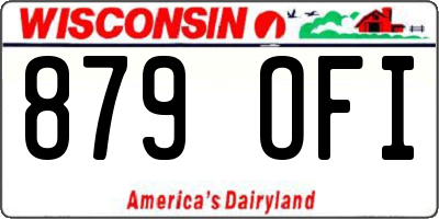 WI license plate 879OFI
