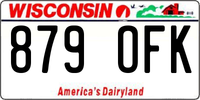 WI license plate 879OFK