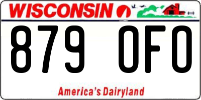 WI license plate 879OFO