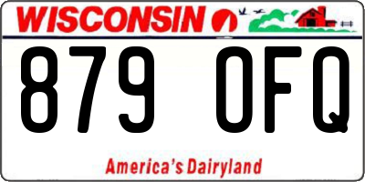 WI license plate 879OFQ