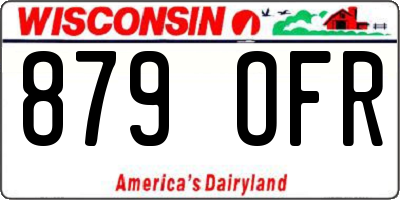 WI license plate 879OFR