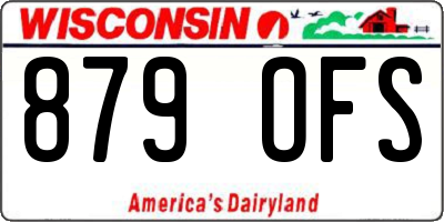 WI license plate 879OFS