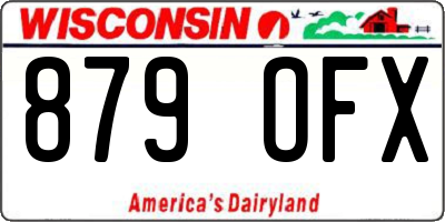 WI license plate 879OFX