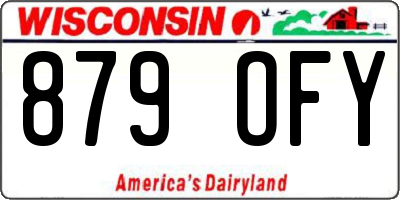 WI license plate 879OFY