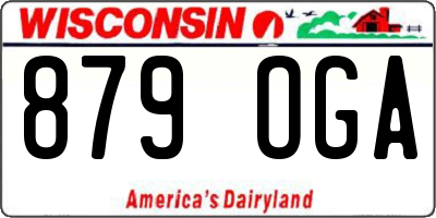 WI license plate 879OGA