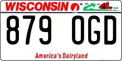 WI license plate 879OGD