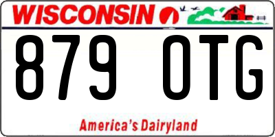 WI license plate 879OTG