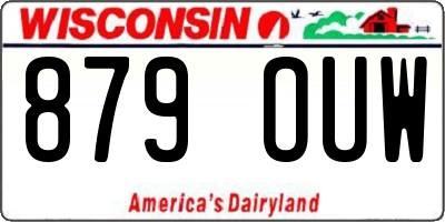 WI license plate 879OUW