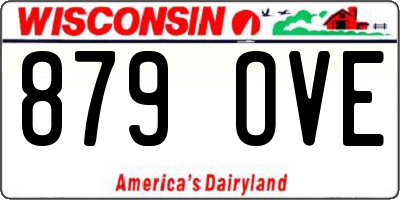 WI license plate 879OVE